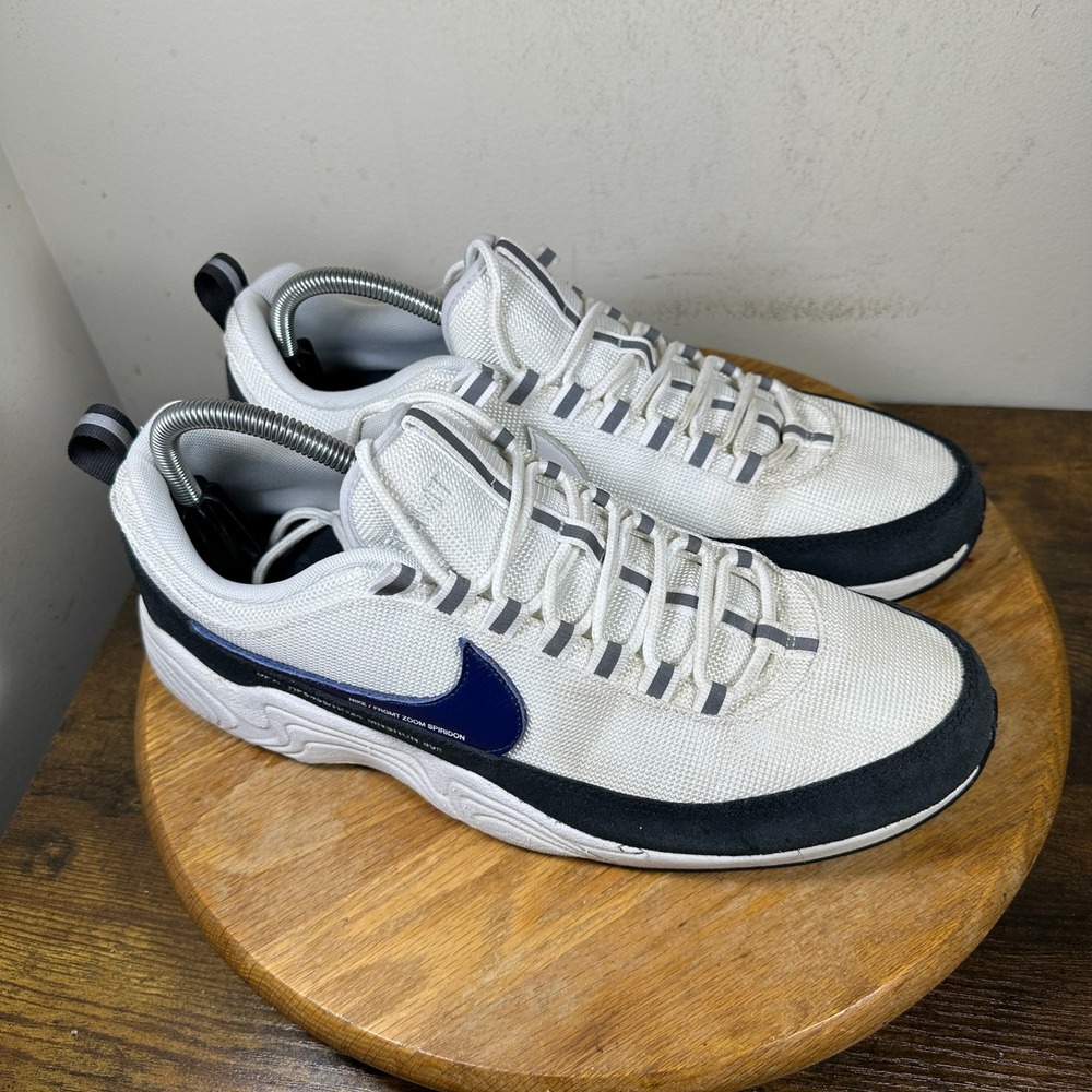 Nike Air Zoom Spiridon Fragment Design White Navy Mens 11 HF5455-100 Sneaker